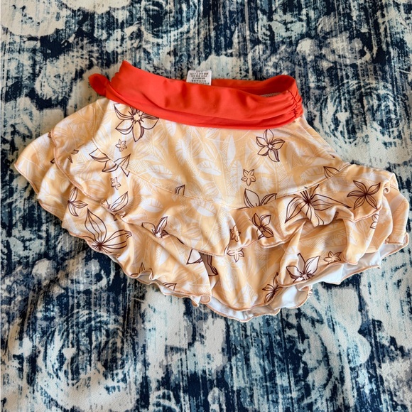 Disney Parks Moana Deluxe Floral Hawaiian Swimsuit Cover Up Girls Size 2Y - Picture 7 of 7